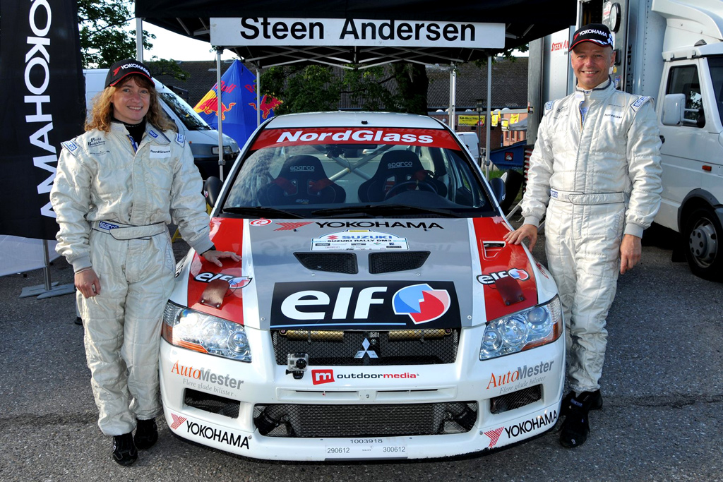 Steen Andersen og Iben Louring har i år markeret sig som et af landets bedste rallyhold.
(Foto: Michael Eisenberg)
